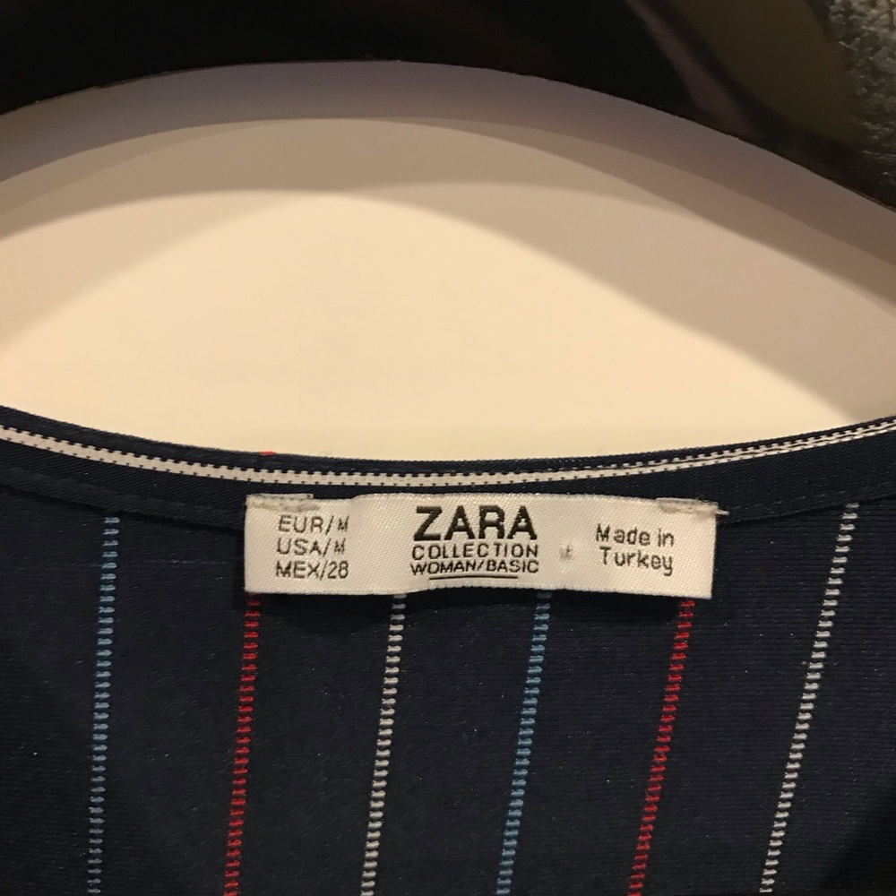 ZARA Dress - Navy Striped - Picture 4 of 5